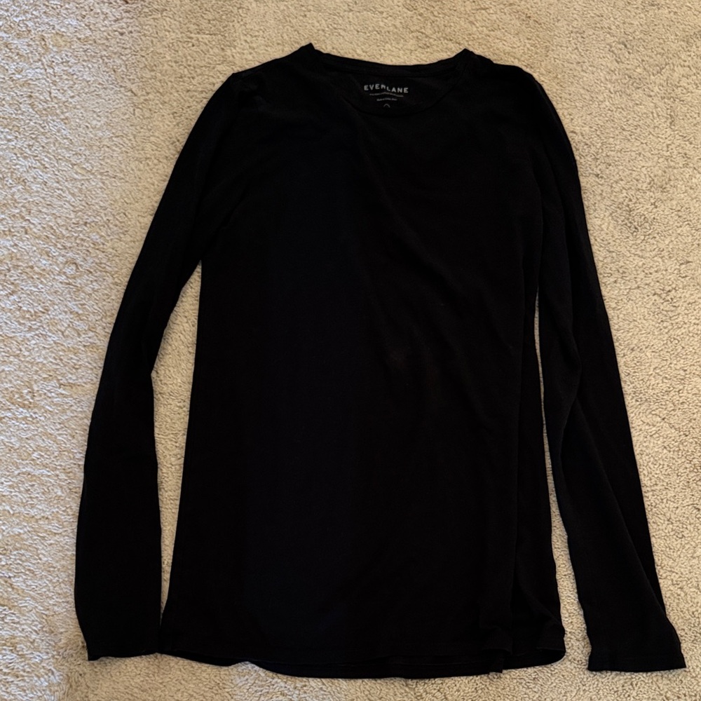 Everlane Black Long Sleeve Tee